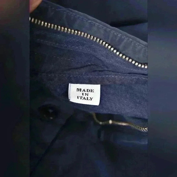 NWT LBM 1911 Navy Blue Cotton  8415 Stretch Chino Casual Pants 58EU 40x34 Italy - Picture 6 of 10